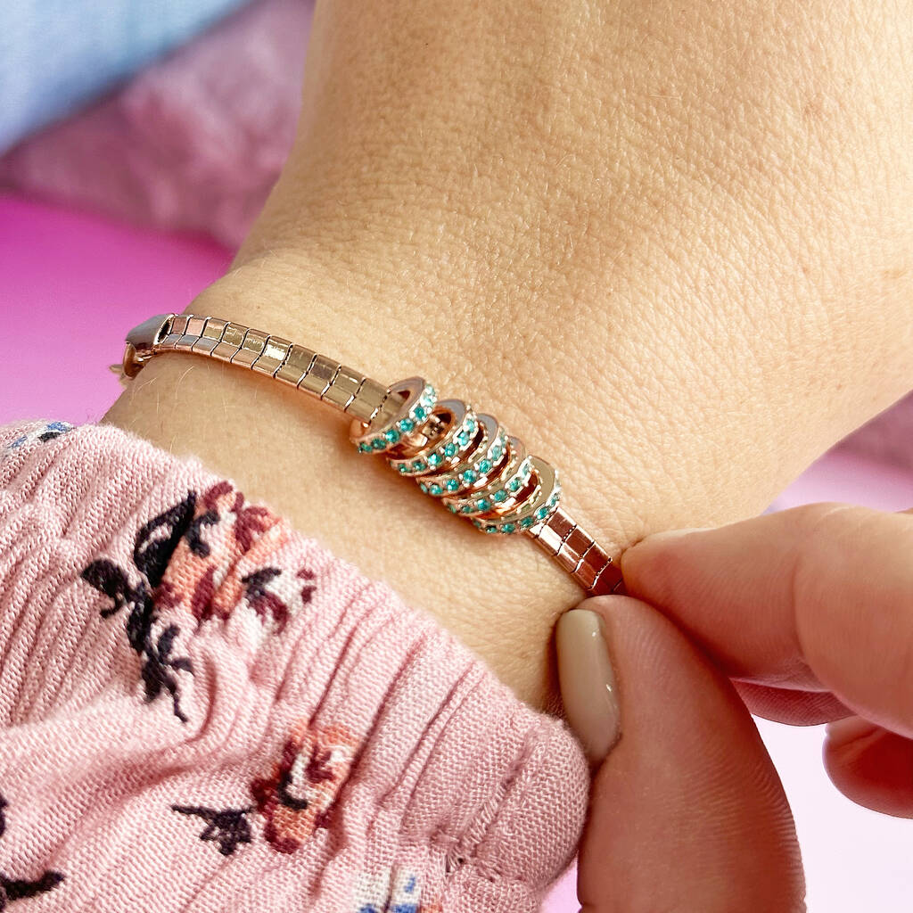 Joy by Corrine Smith 50th Birthday Rings Armband Gold