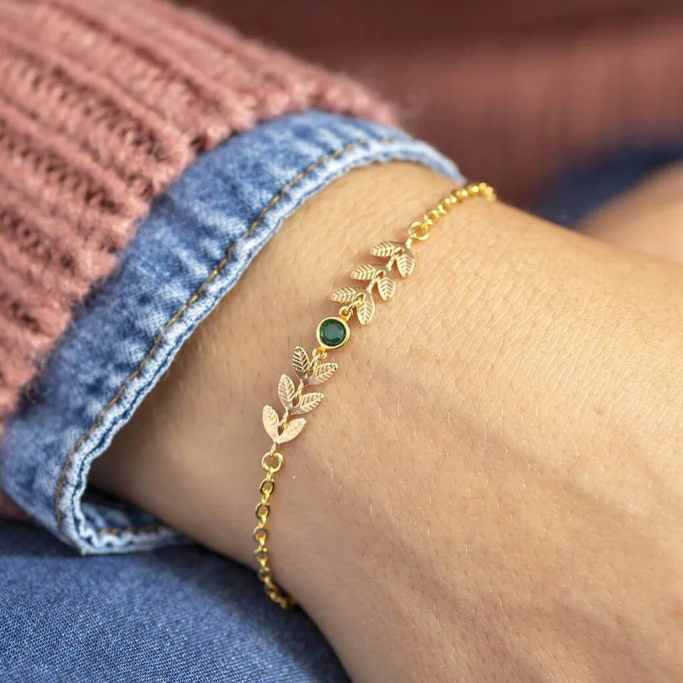 Joy by Corrine Smith Vine Geburtsstein Armband Gold