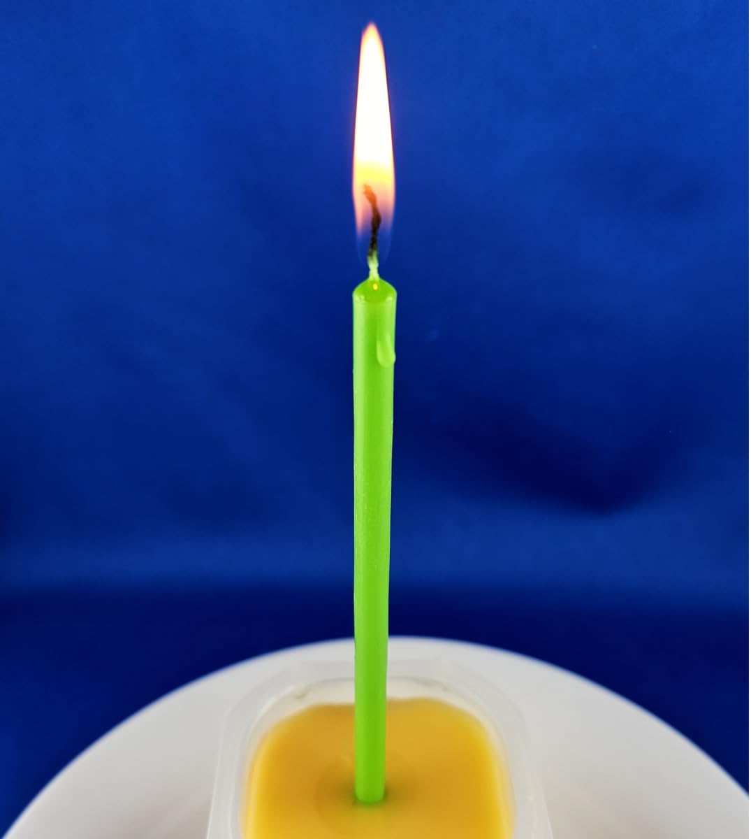 NKlaus Candles Stabkerzen Grün 16 cm 50 Stück Paraffin