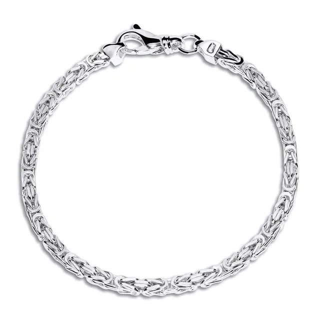 JEWLIX Königsarmbänder Silberarmband 925 3,5mm 21cm