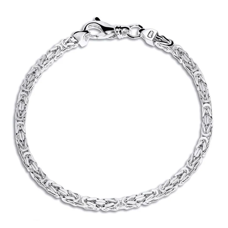 JEWLIX Königsarmbänder Silberarmband 925 3,5mm 21cm