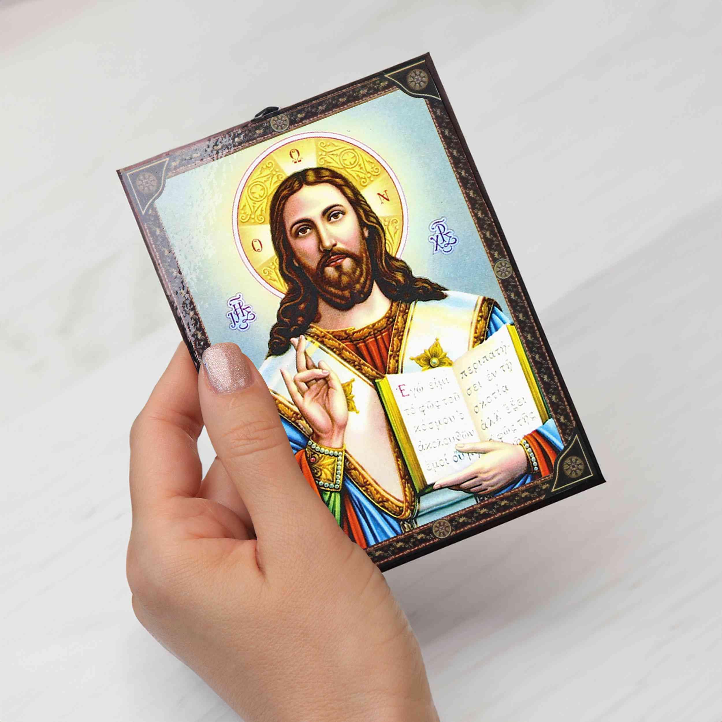 NKlaus Religious Icons Jesus Christus Ikone orthodox Holz