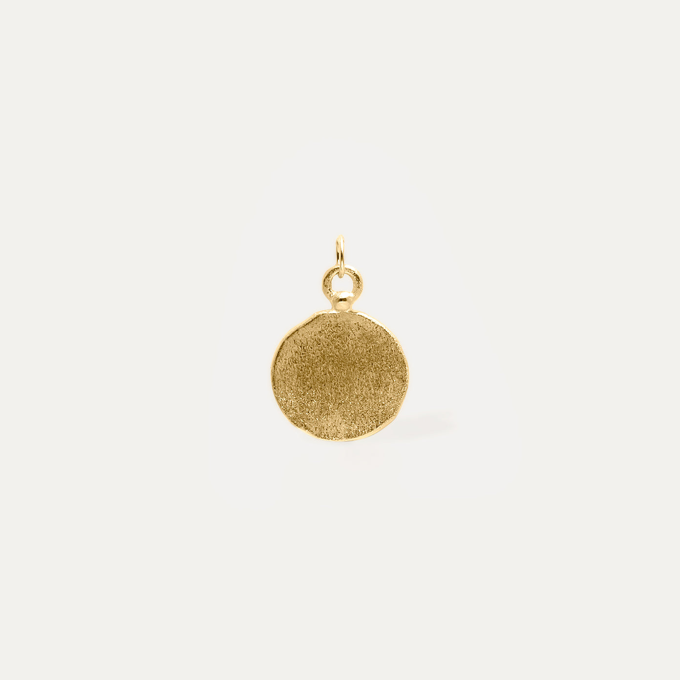 Stilnest Fluid Medallion Anhänger 585 Gold matt 14k