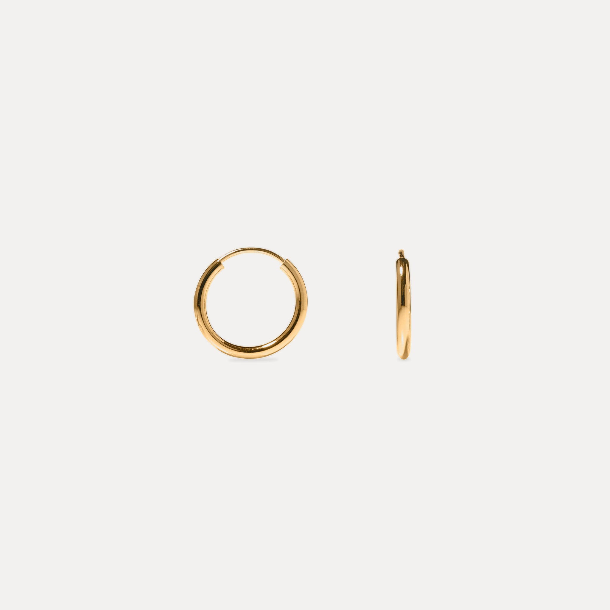 Stilnest Basic Trio Creolen Ohrringe Gold 3er