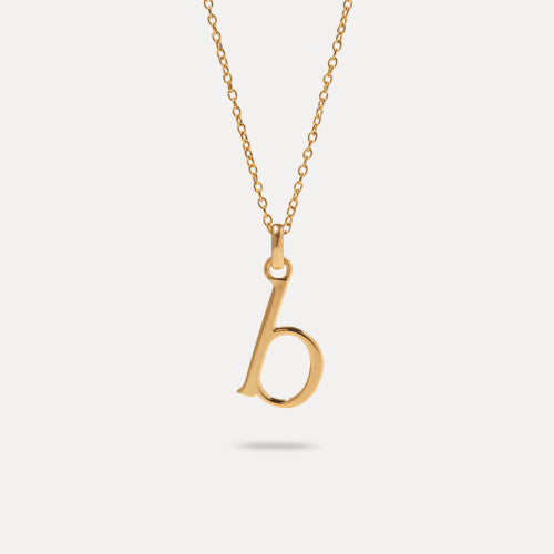 Stilnest Initial Ankerkette 24k Gold Vermeil F 45cm Halskette
