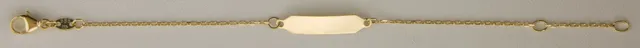 Eugen Rühle Armband ID-Band Armband Gold Ankerkette