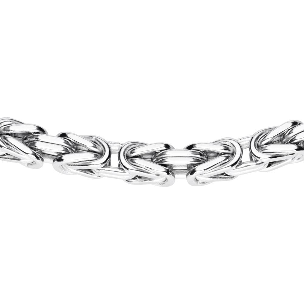 JEWLIX Königsarmband 3mm Armband Silber 23 cm rhodiniert