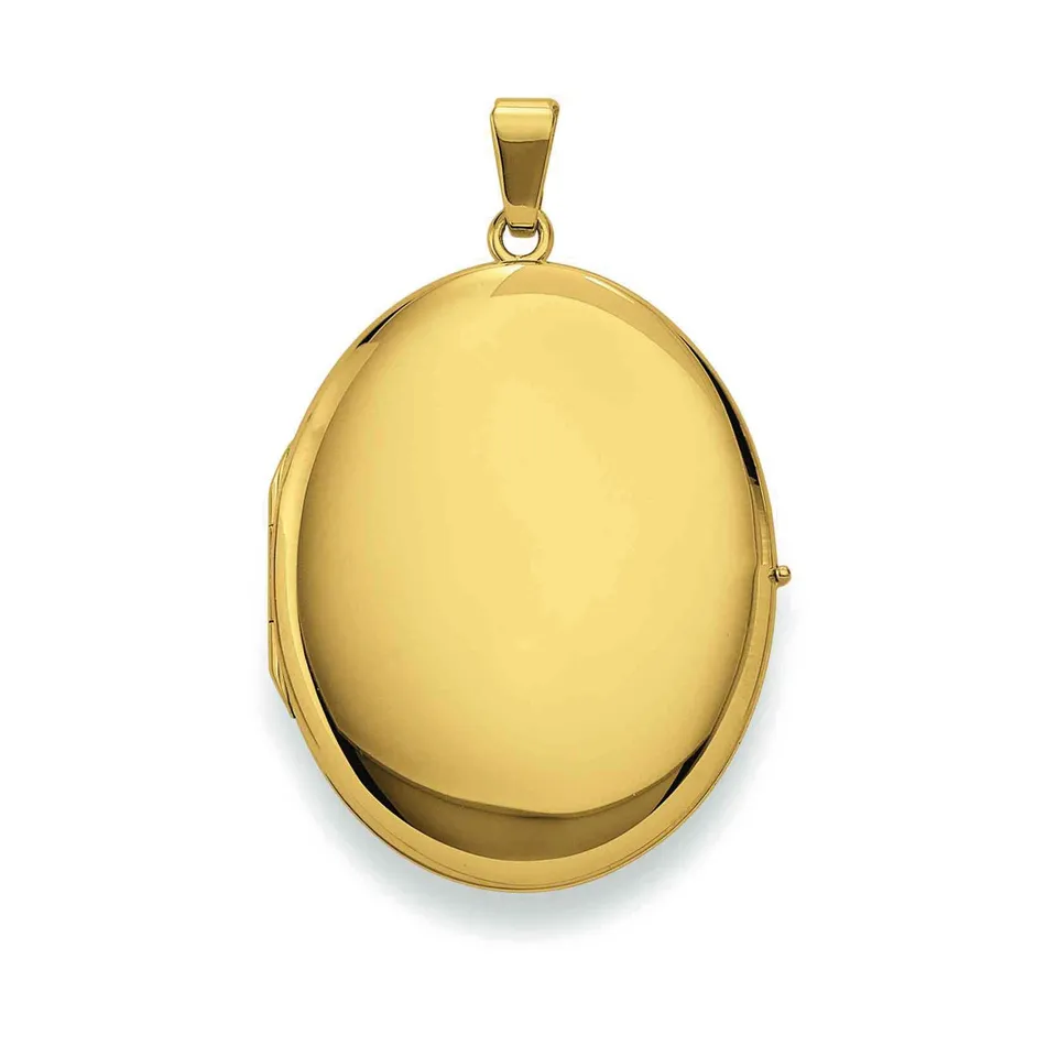Eugen Rühle Medaillon oval 26x33mm Anhänger 585 Gelbgold