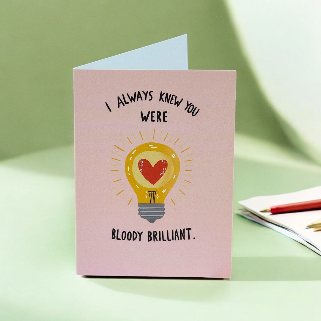 Joy by Corrine Smith Prints & Cards Well Done Karte A6 Glühbirne