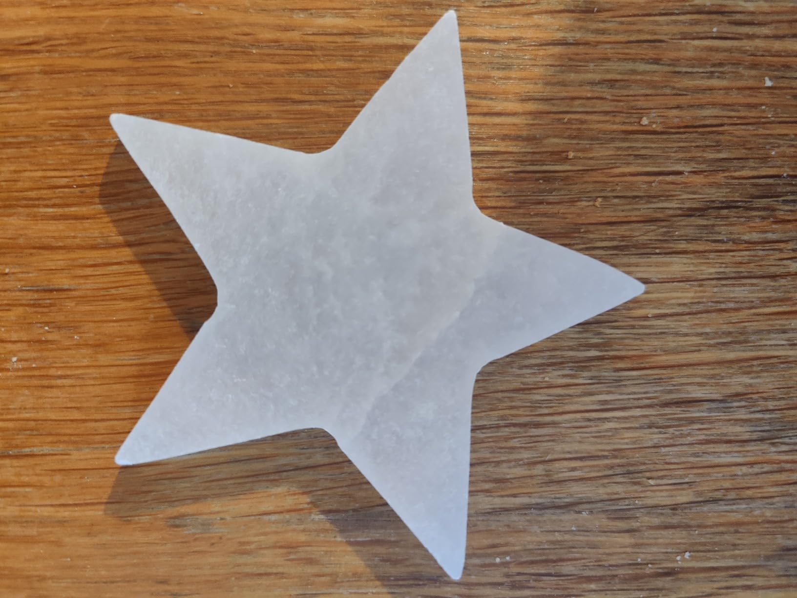 NKlaus Healing Crystals Selenit Stern Platte 10 cm Aufladeplatte