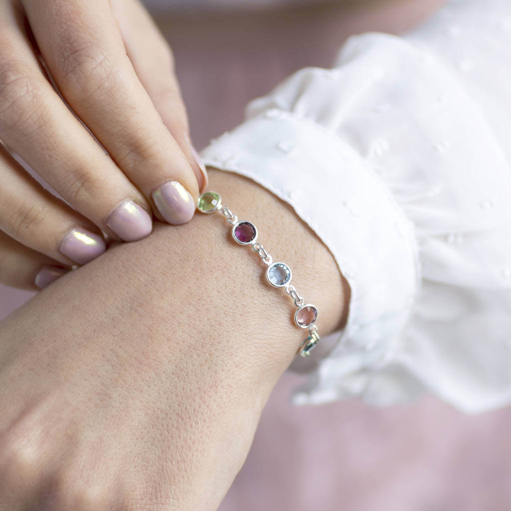 Joy by Corrine Smith Family Armband Silber Geburtsstein