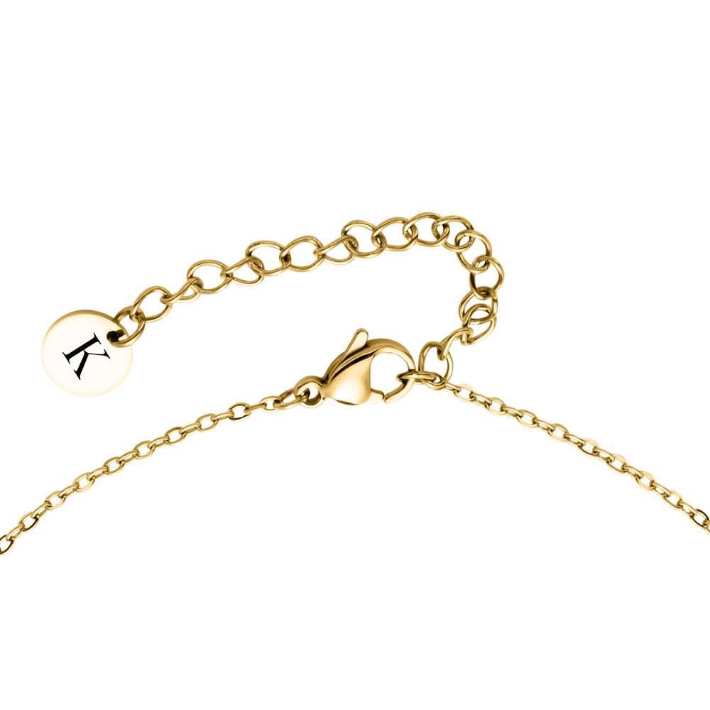 JEWLIX Kreiskette Halskette Edelstahl Gold mit Zirkonia