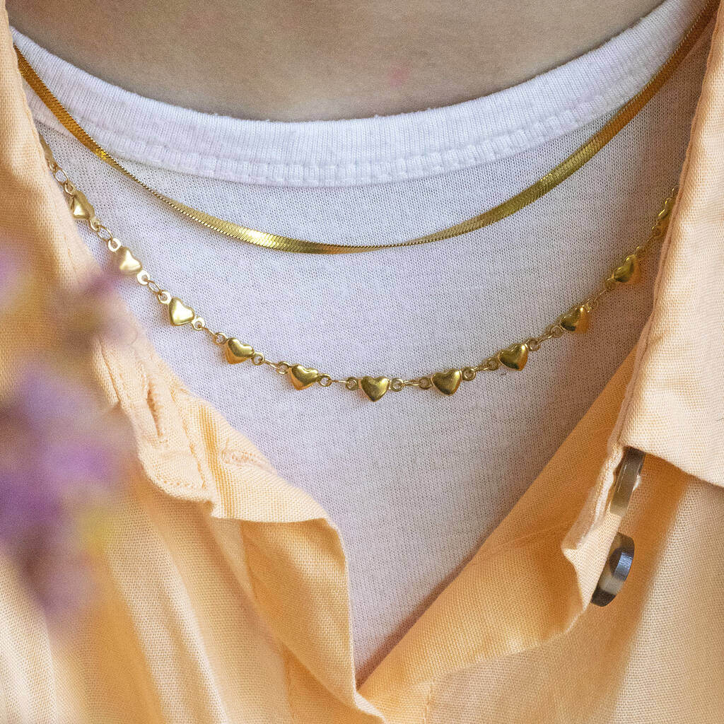 Joy by Corrine Smith Snake Chain Halskette Gold 38cm