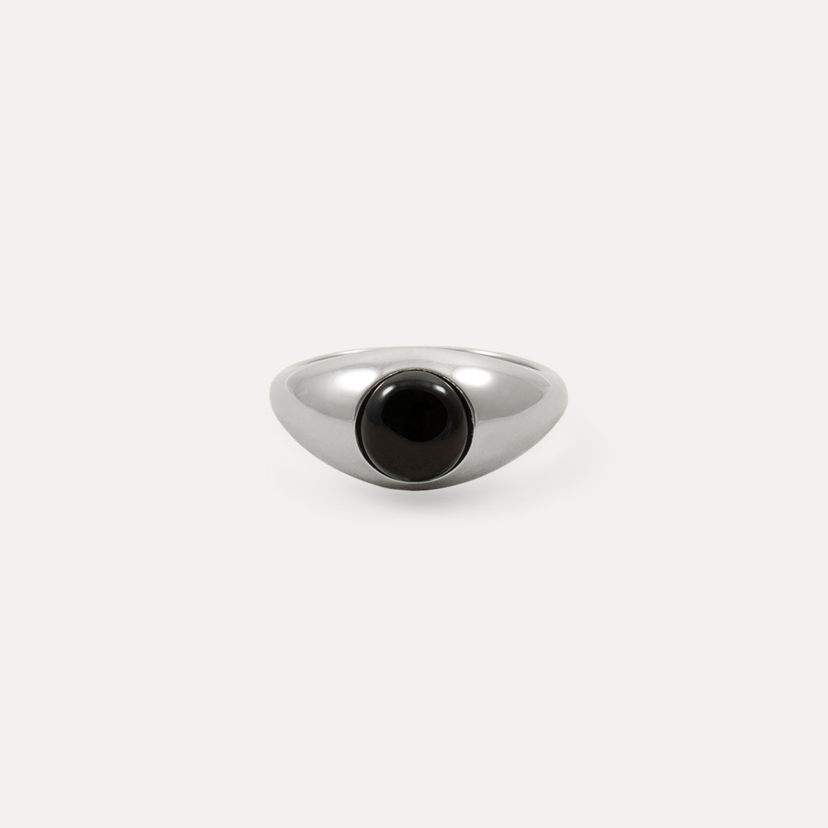Stilnest Onyx Eden Pea Ring Gold Vermeil Gr. 52 schwarz
