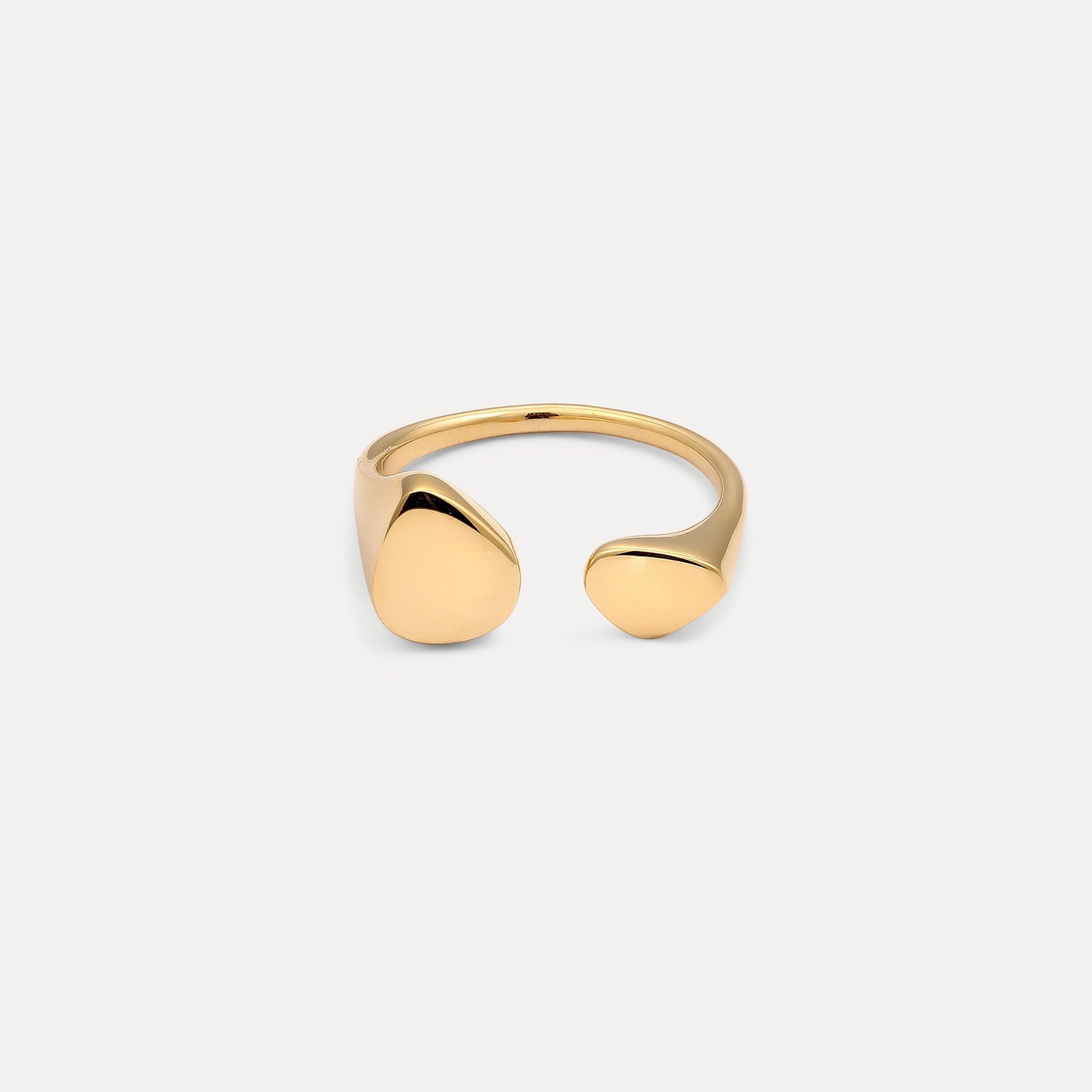 Stilnest Canyon Ring 24k Gold Vermeil Gr.56 Statement