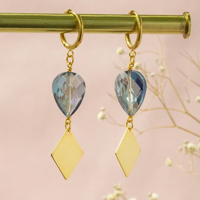 Joy by Corrine Smith Diamonds in the Sky Ohrringe Gold 6 cm