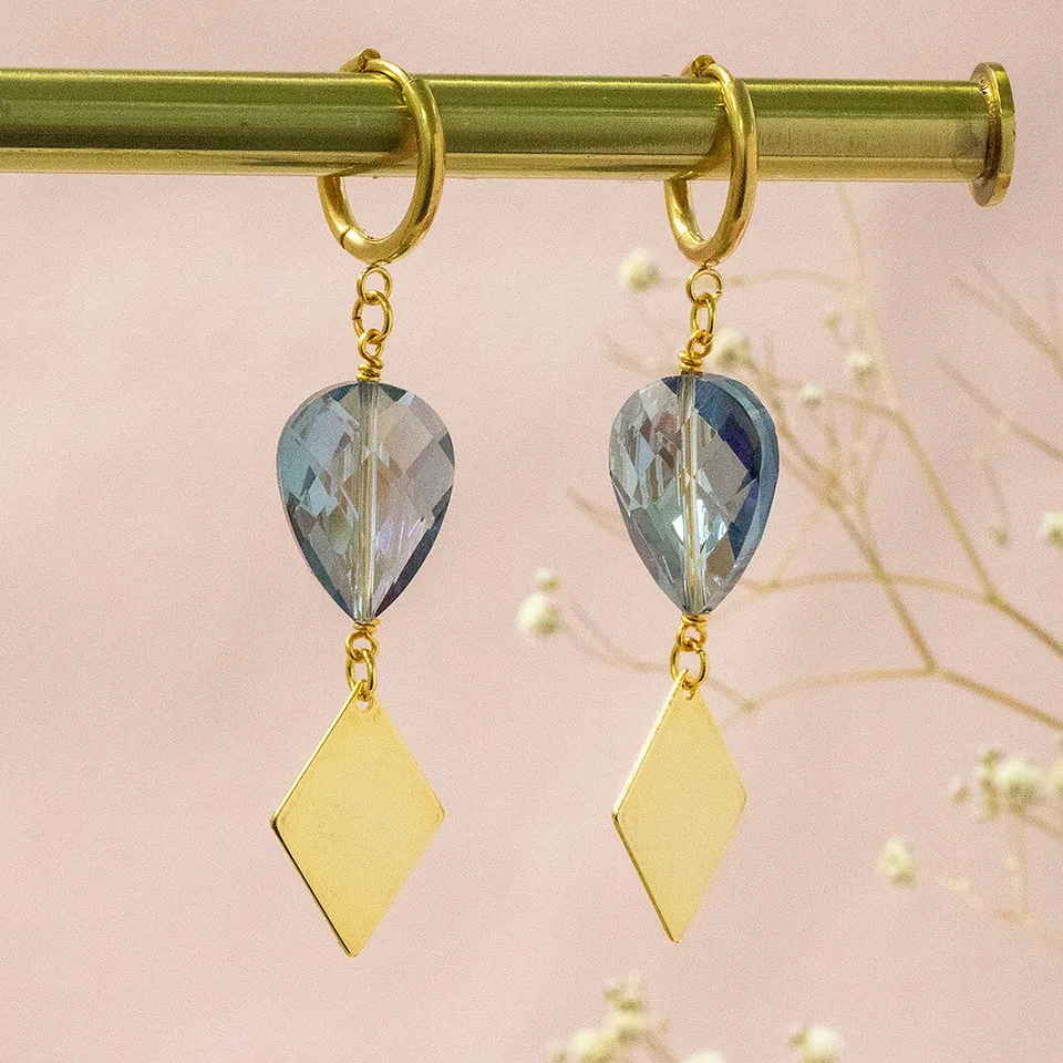 Joy by Corrine Smith Diamonds in the Sky Ohrringe Gold 6 cm