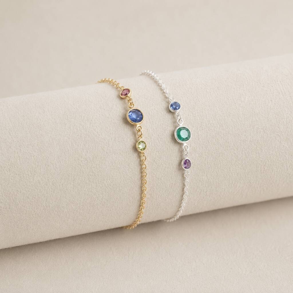 Joy by Corrine Smith Mutter Armband Gold 3 Geburtssteine