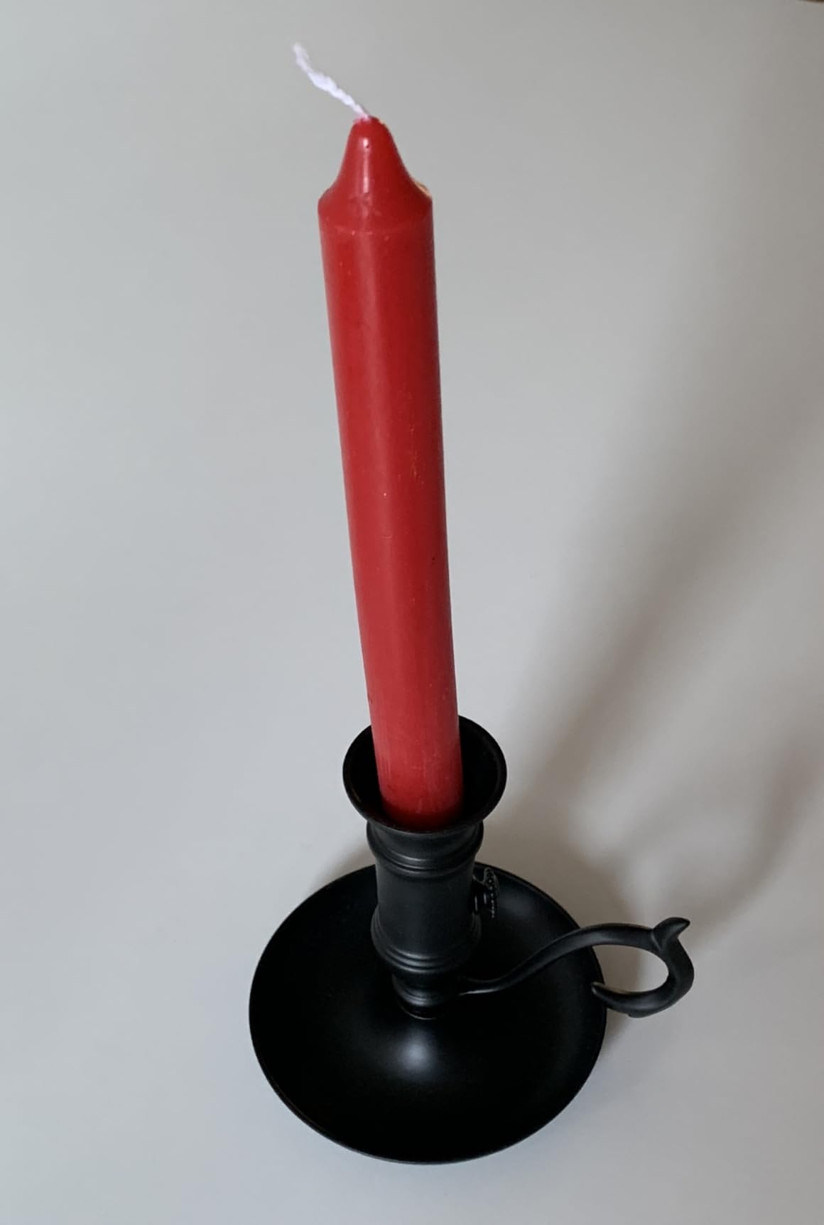 NKlaus Schiebeleuchter Schwarz Eisen Kerzenhalter 11cm