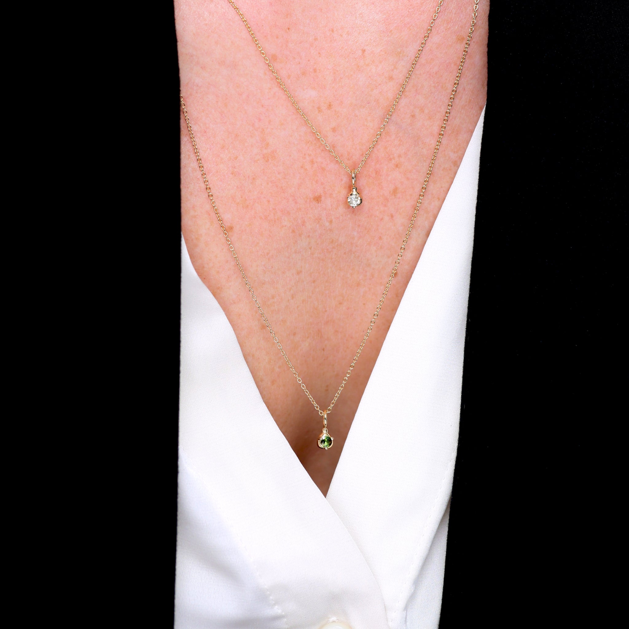 Stilnest Mini Birthstone Anhänger Citrin November