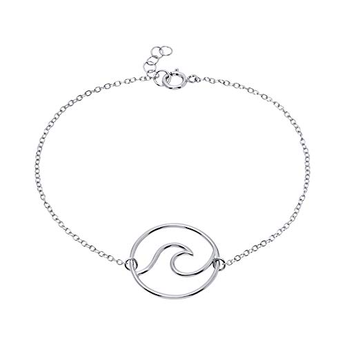 JEWLIX Wave ID-Armbänder Armband 925 Silber Damen