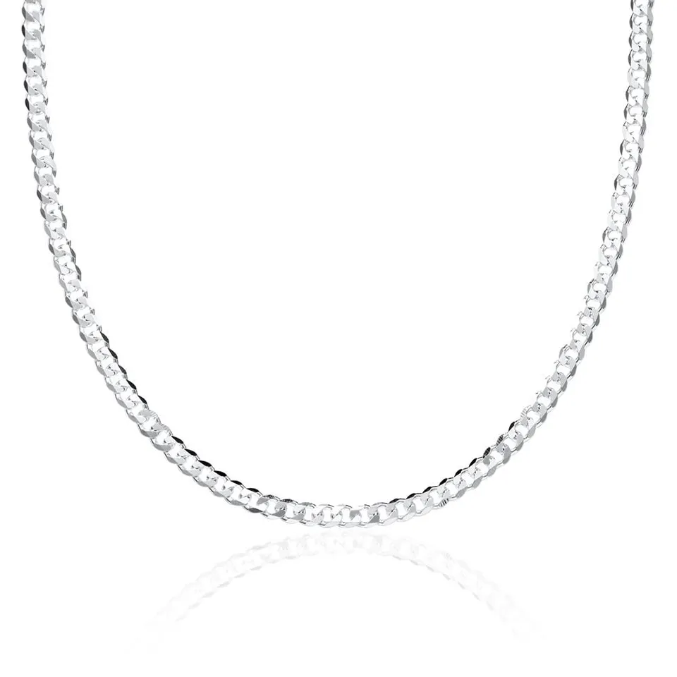 JEWLIX Panzerketten PK0030 Halskette Silber 55cm 3mm