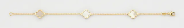 Eugen Rühle Armbänder Armband Gold 585 mit 3 Perlmutt