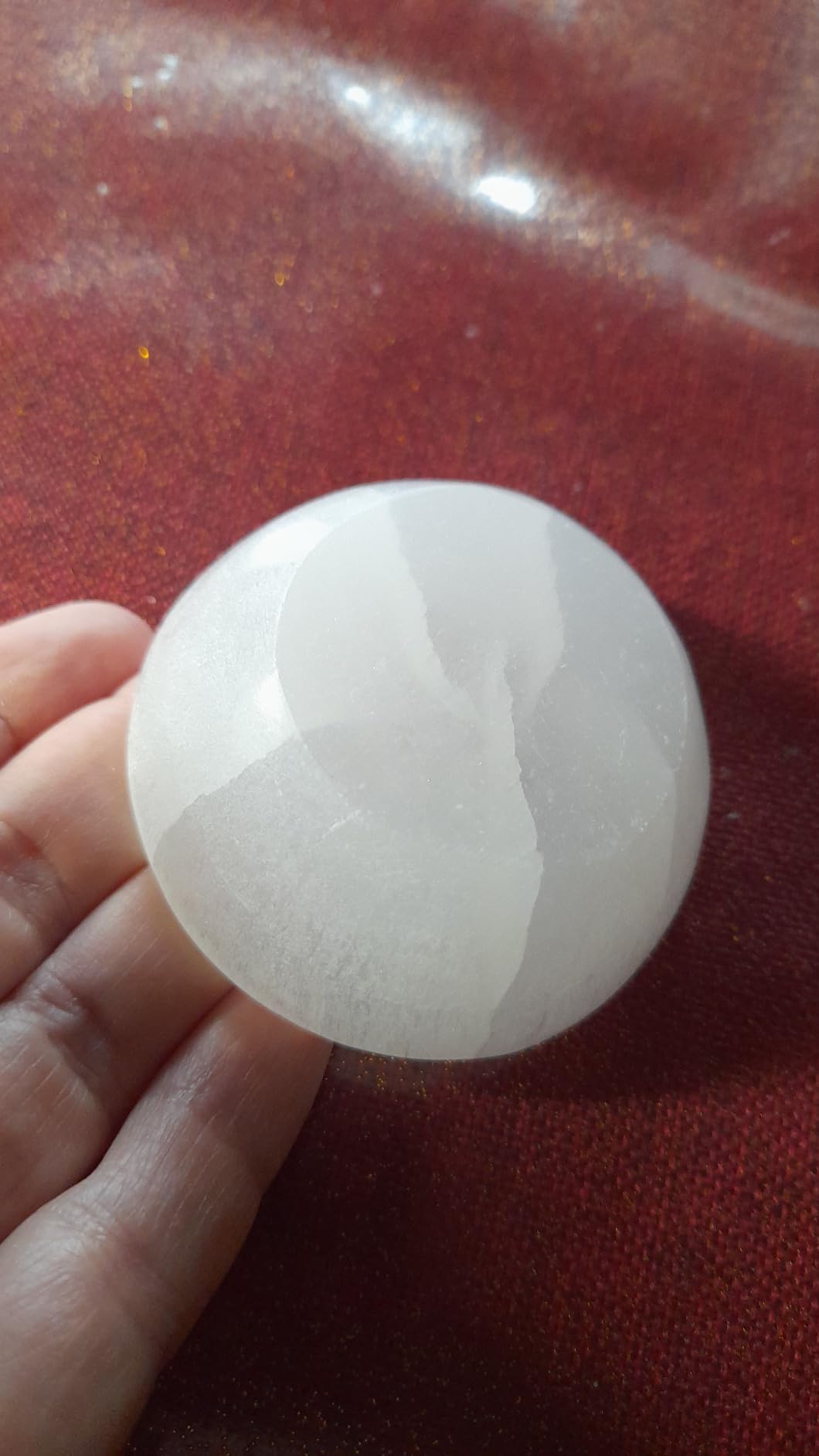 NKlaus Healing Crystals Selenit-Schale 6cm rund