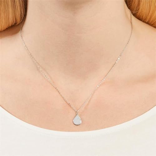 JEWLIX Ketten mit Anhänger Halskette Tropfen Sterlingsilber