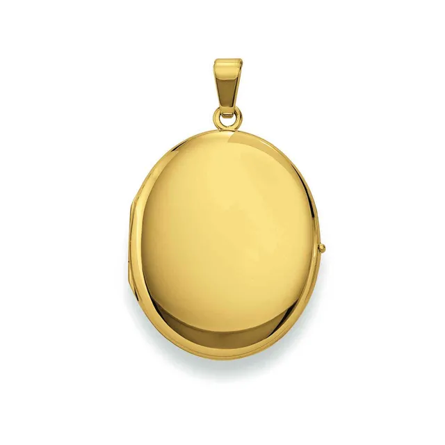 Eugen Rühle Anhänger Medaillon oval 23x28mm 750 Gelbgold