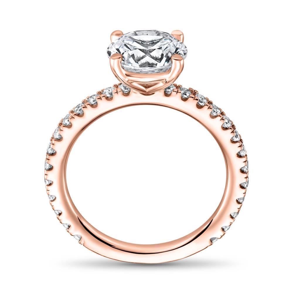 JEWLIX Verlobungsring 925 Silber Roségold Zirkonia Größe 54