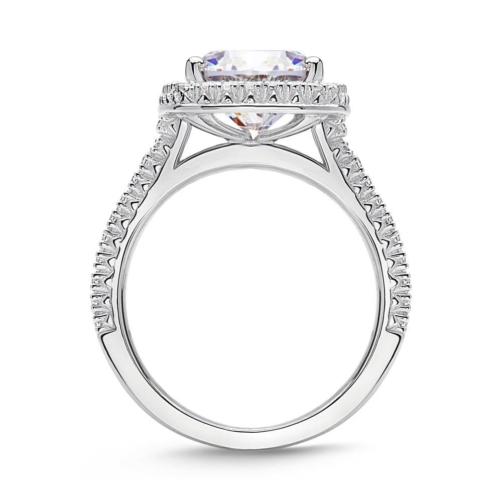JEWLIX VR0124 Verlobungsring Silber 50mm Zirkonia