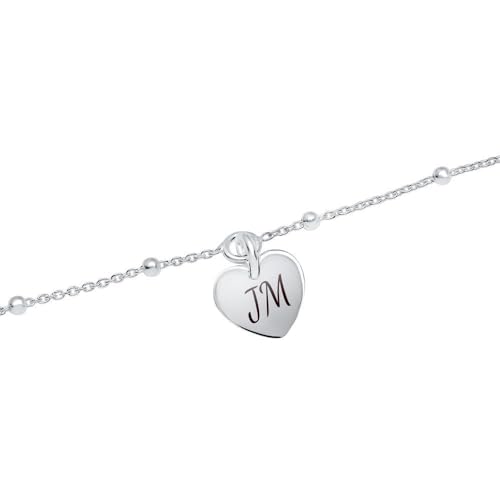 JEWLIX ID-Armbänder Herz Armband 925er Silber Damen