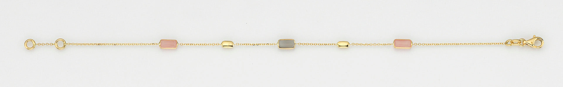 Eugen Rühle Armbänder 37.4900 Armband Gelbgold mit Mondstein Quarz
