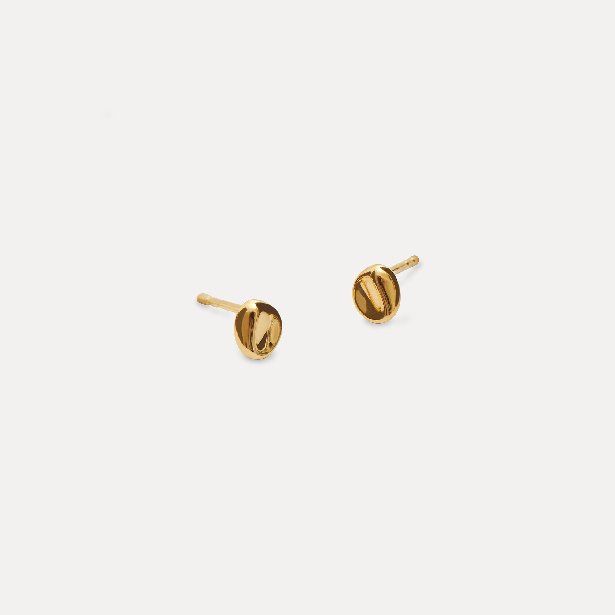 Stilnest The Dimples Ohrstecker 925 Silber Gold Vermeil