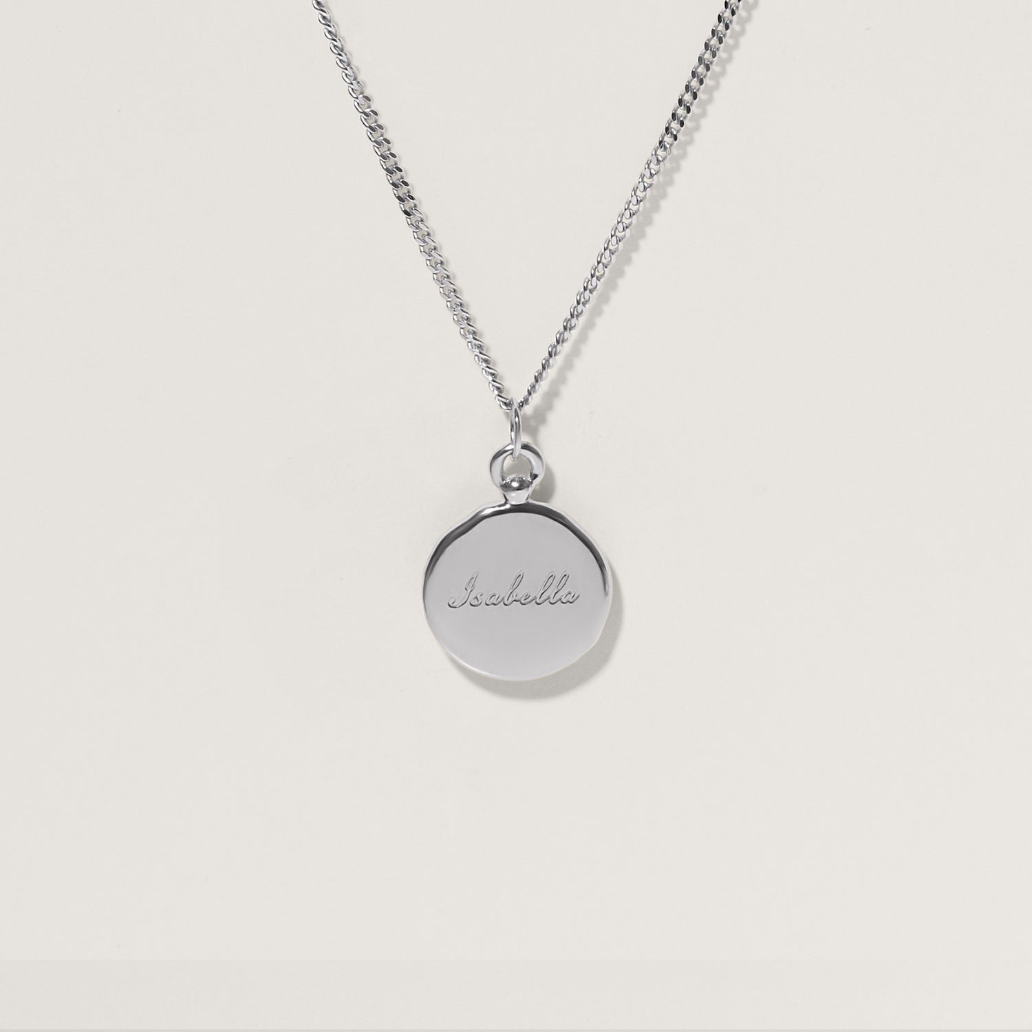 Stilnest Fluid Medallion Kette gravierbar 13mm Gold