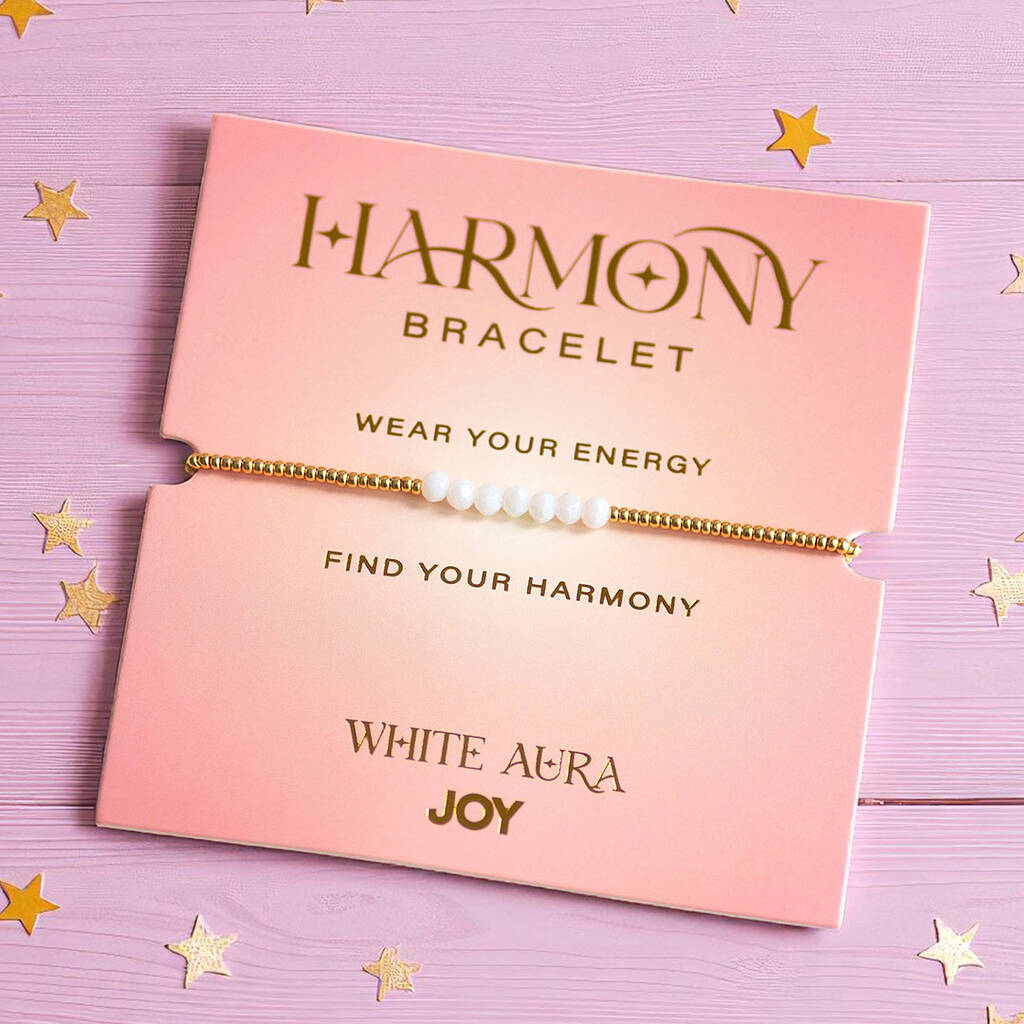 Joy by Corrine Smith White Aura Harmony Armband Gold