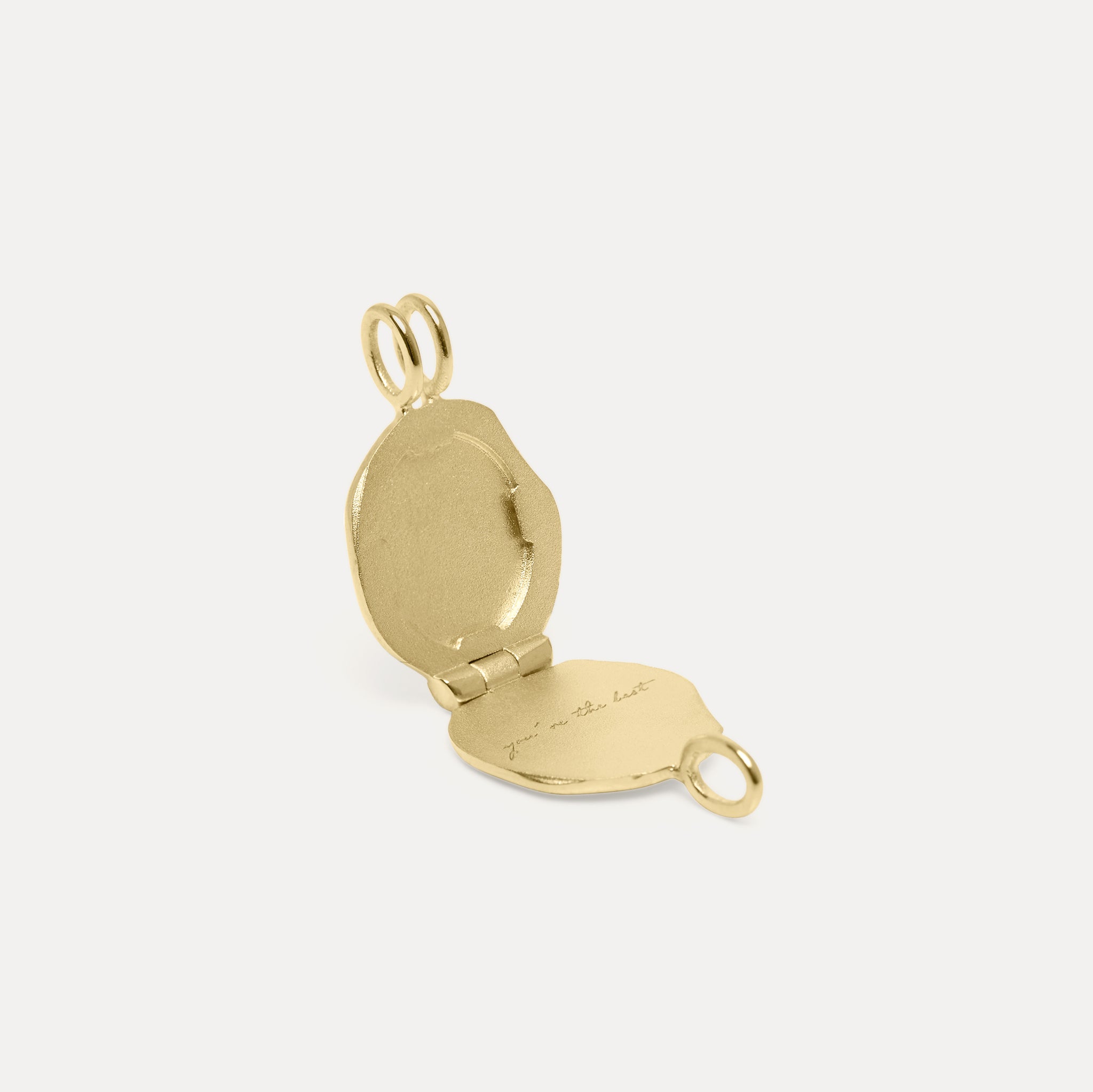 Stilnest Honey Bee Seal Medaillon Kette 585 Gold 45cm