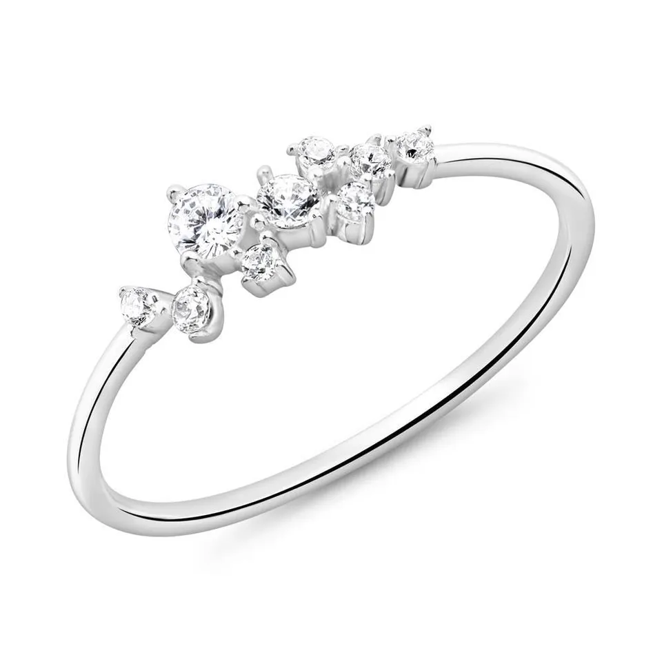 JEWLIX Damenring Sterlingsilber 925 Zirkonia Gr. 52