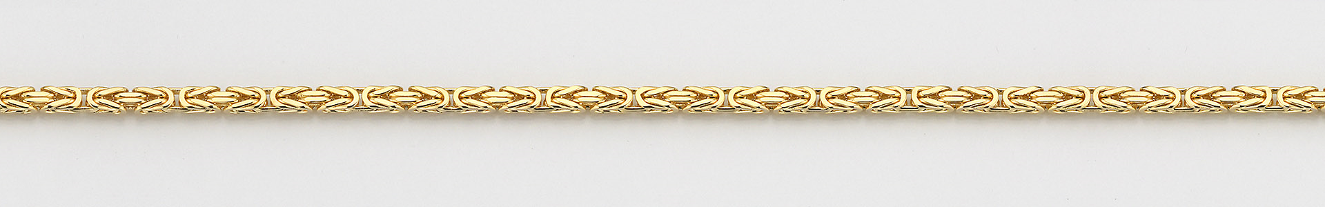 Eugen Rühle Königskette massiv 4-kant 4mm Halskette Meterware 750 Gold