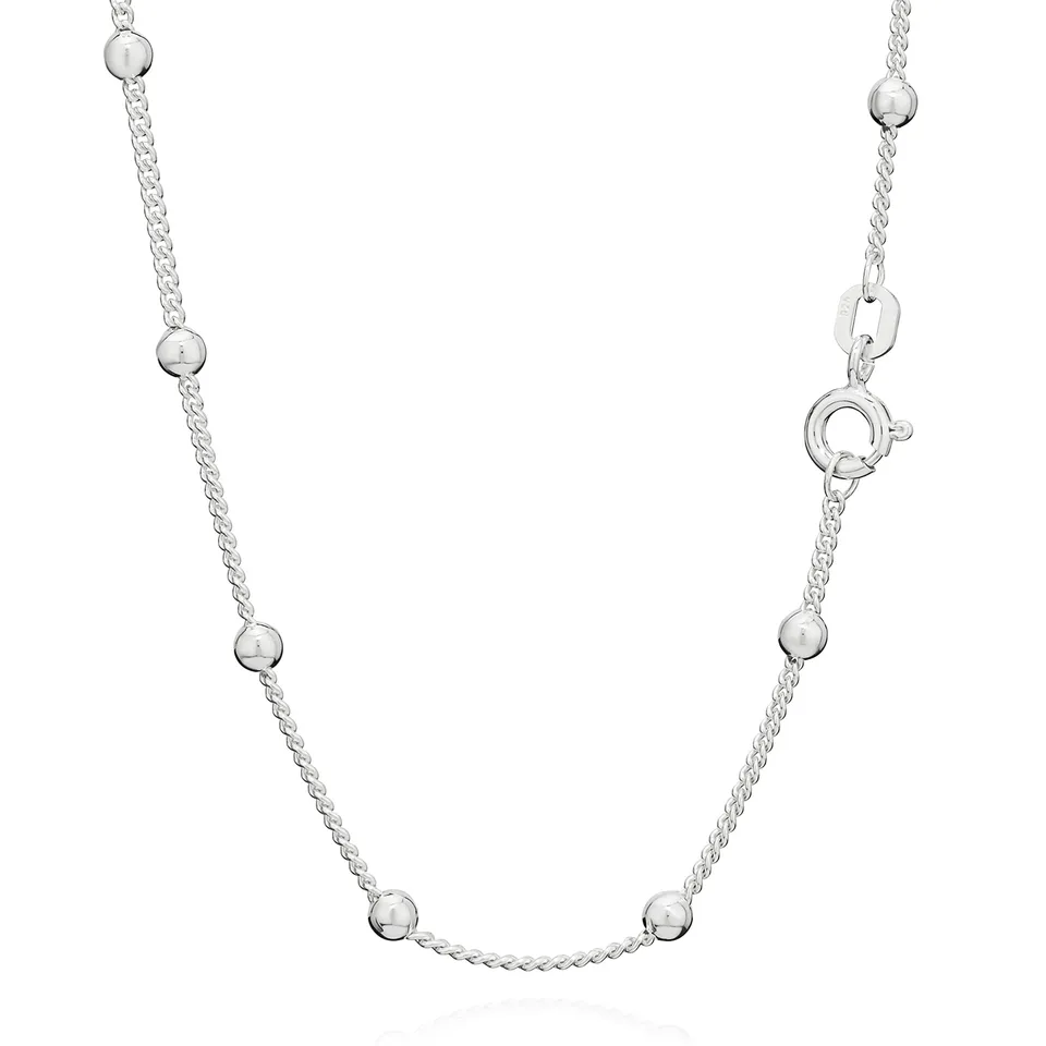 NKlaus Jewellery Panzerkette Kugeln 925 Silber Halskette 42cm