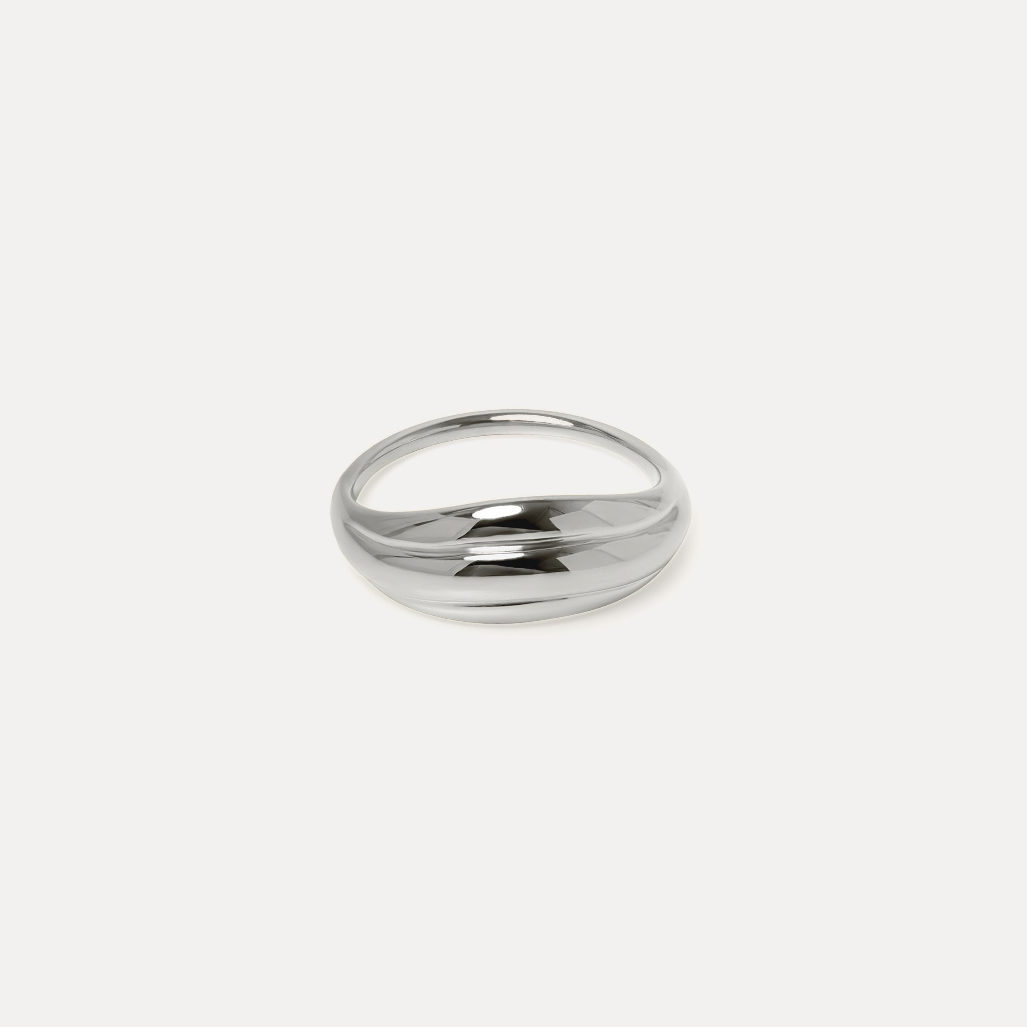 Stilnest Rise Bombé Ring 24k Gold Vermeil Gr. 52