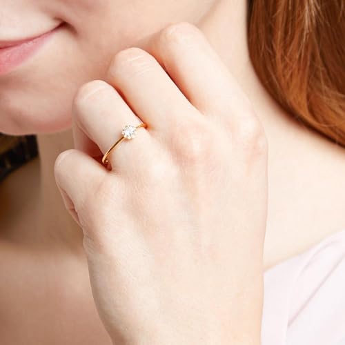 JEWLIX DR0526-G Ring Gold 585 Weißtopas 0,19ct Damen