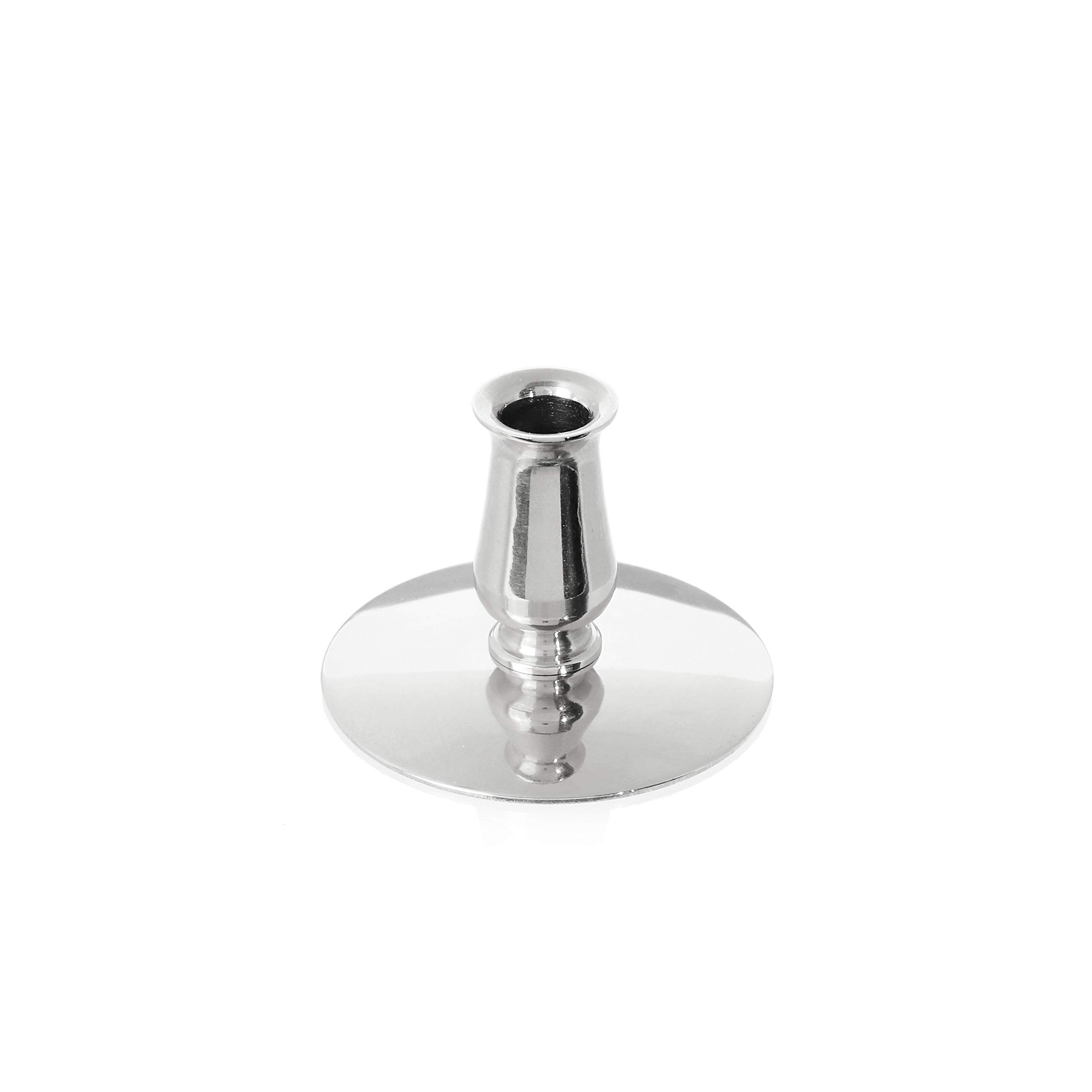 NKlaus Candle Holder Kerzenhalter Silber 4 Stück für 9mm Kerzen