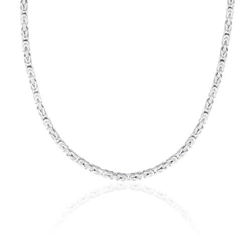 JEWLIX Königskette Silber Halskette 2,5 mm 40 cm