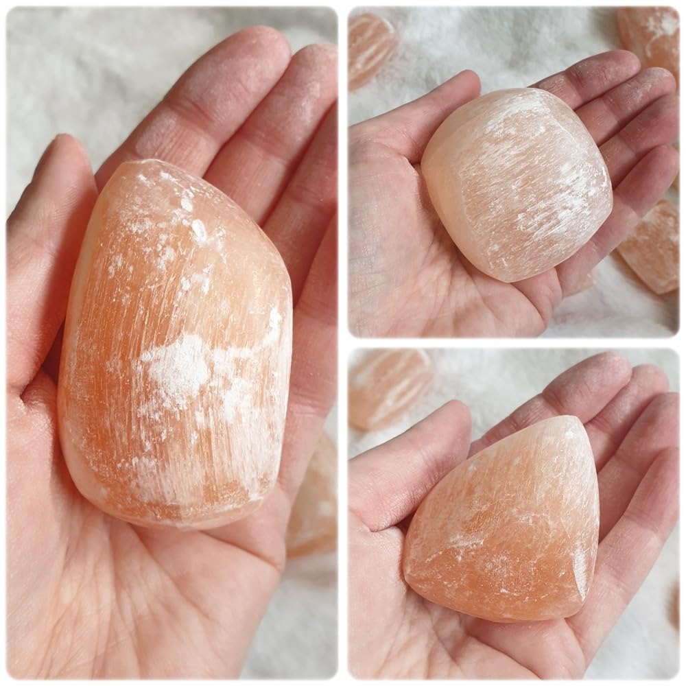NKlaus HEALING CRYSTALS Selenit Rohsteine orange 1000 g
