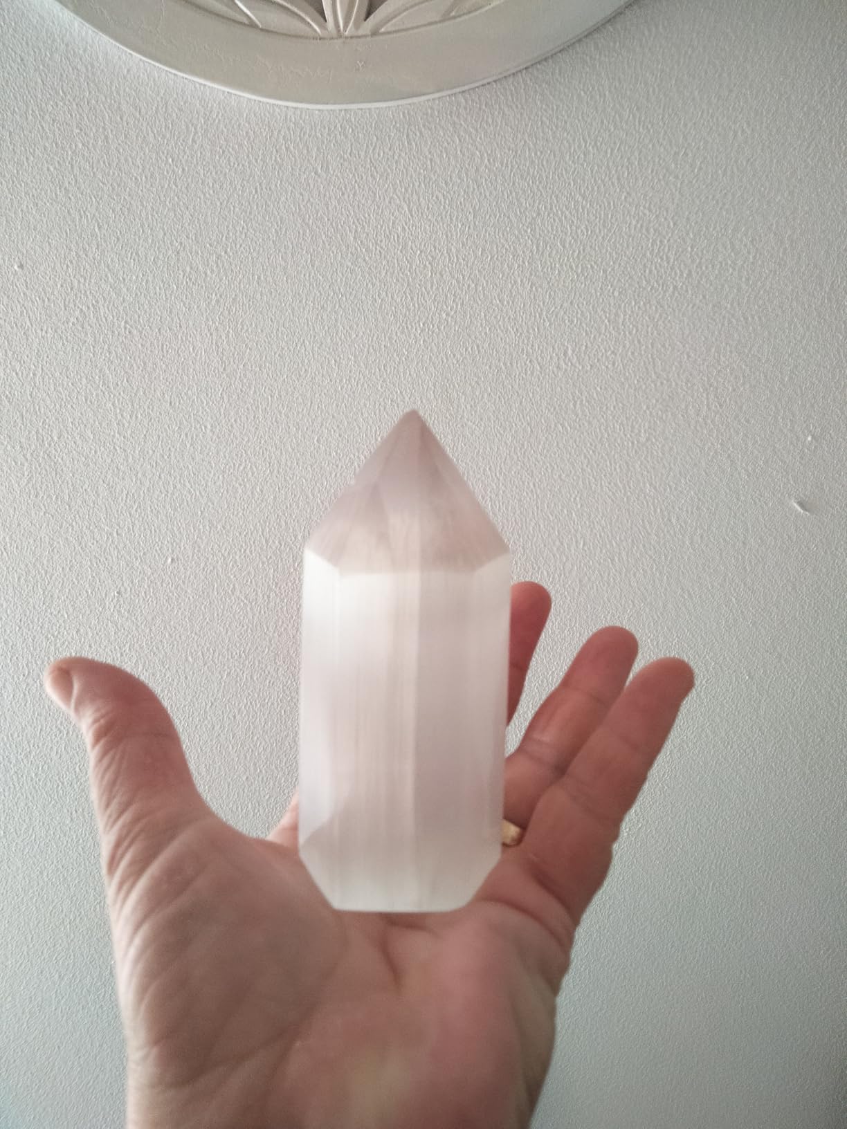 NKlaus Healing Crystals Selenit-Obelisk 10,5x4cm