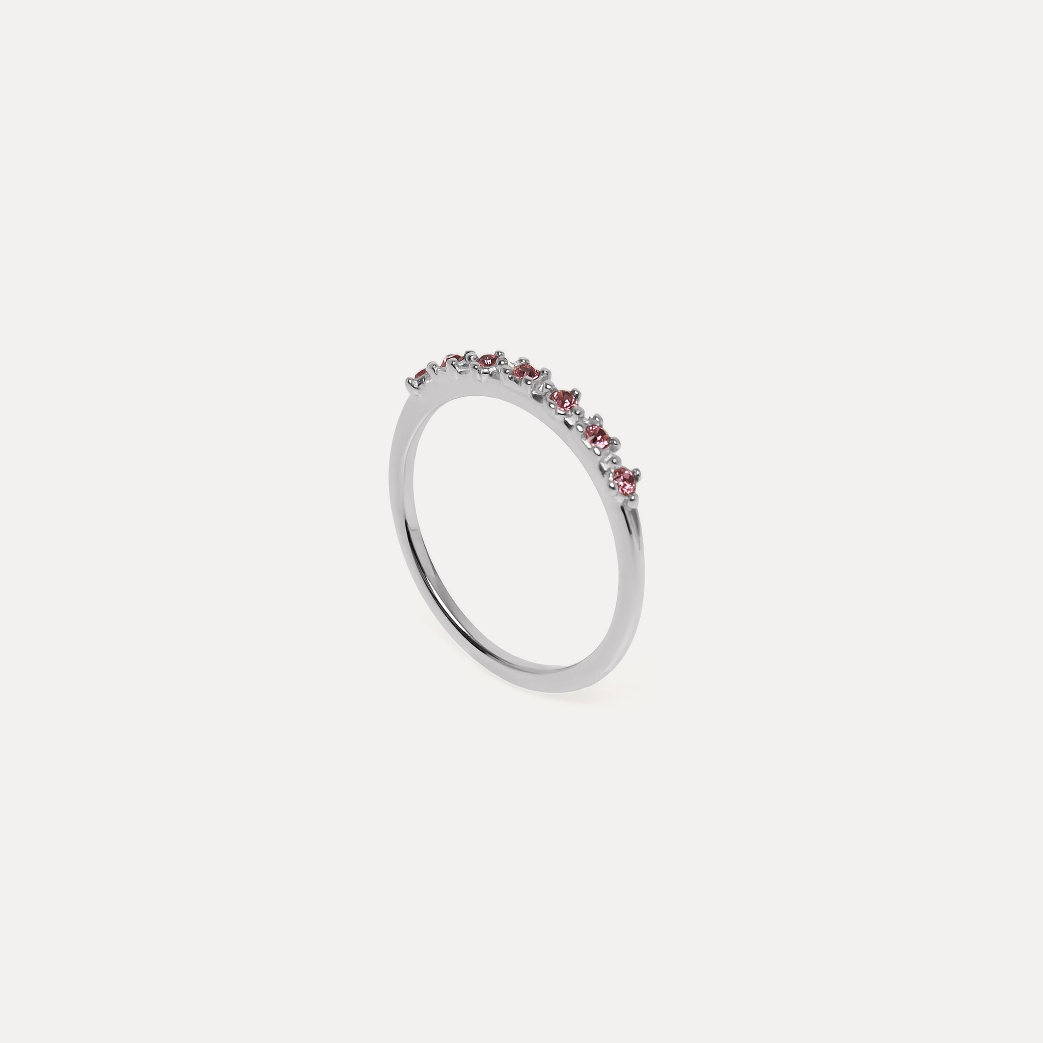 Stilnest Color Delight Ring Dunkelrosa Kristall Gold 52
