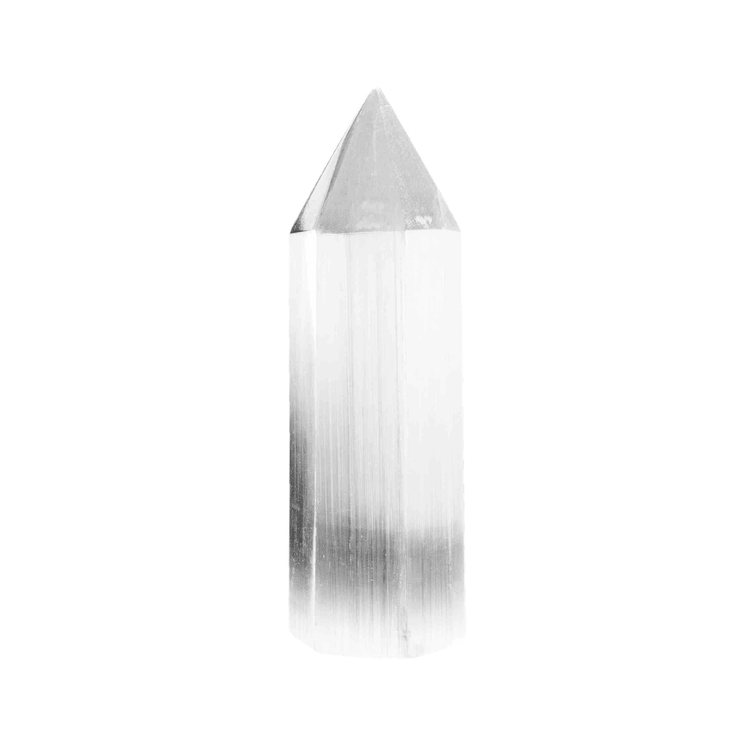 NKlaus Healing Crystals Selenit Pentagon Tower Turm 15cm
