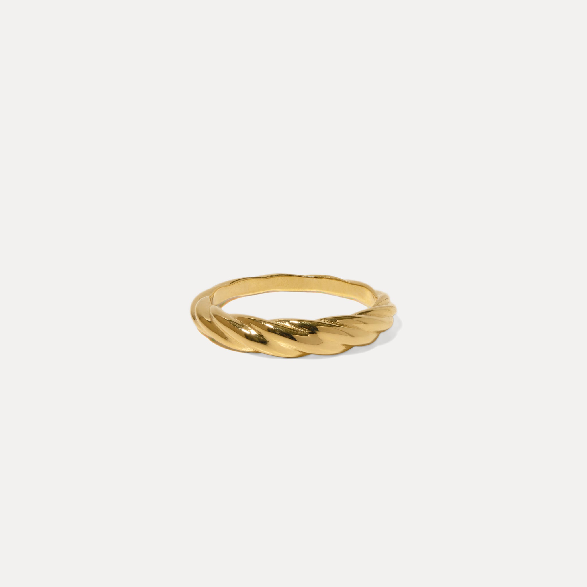 Stilnest Nest Ring 24k Gold Vermeil Größe 52
